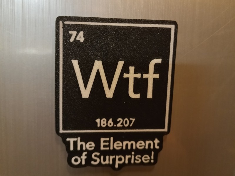 Wtf · Element of Surprise Magnet