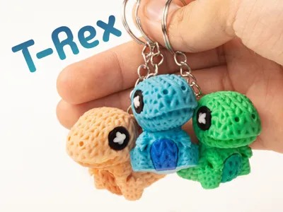 Mini Knitted T-Rex