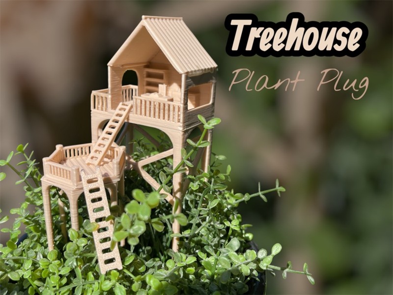 Treehouse Plant Decoration · 2 Levels