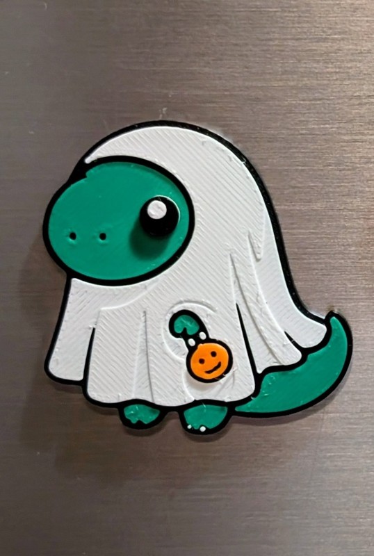 Ghost Dino Magnet