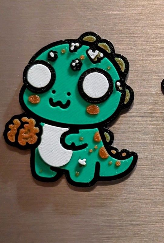 Zombie Dino Magnet