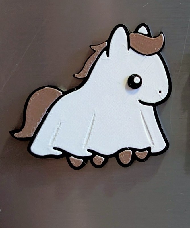 Ghost Unicorn Magnet