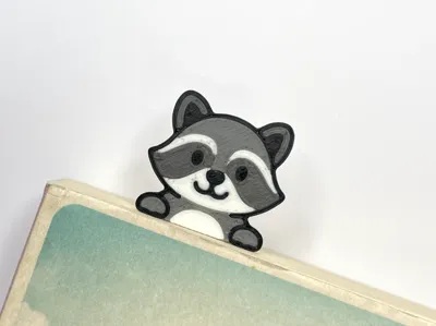 Raccoon Bookmark