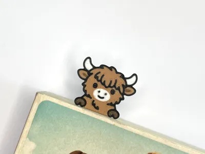 Highland Cow Bookmark
