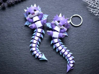 Flexi Baby Dragon Toy / Keychain