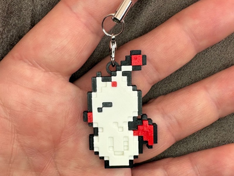 Moogle Pixel Keychain