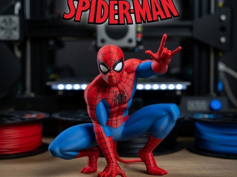 Spider-Man · Crouching Pose · Unpainted