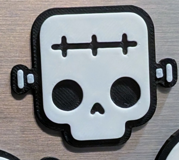 Frankenstein Skull Magnet