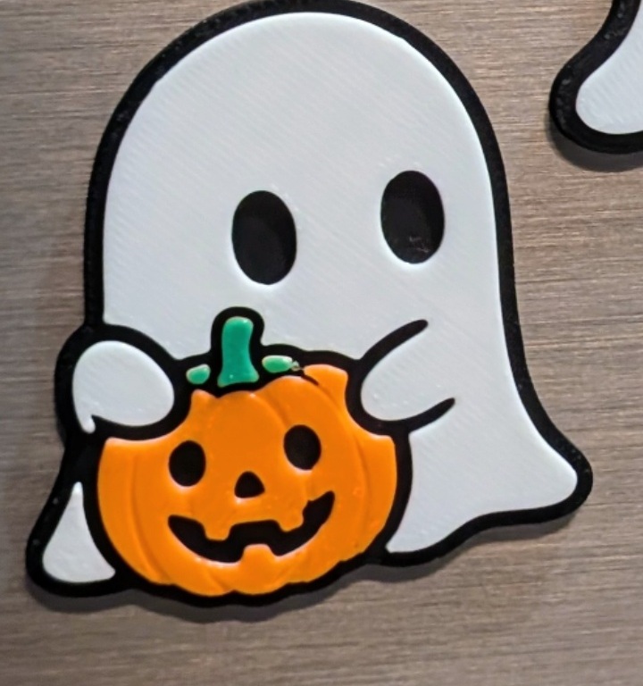 Pumpkin Ghost Magnet