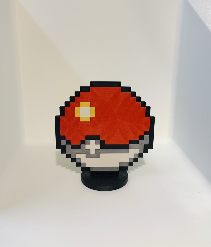 Pixel Poké Ball · Desk Display