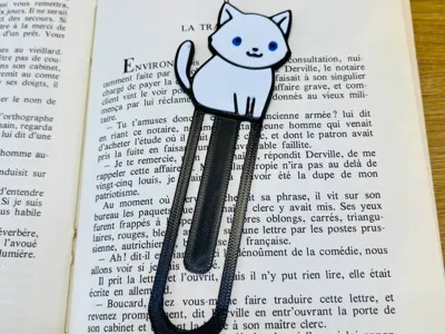 White Cat Bookmark