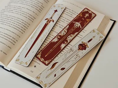 Blade & Blossom Bookmark · Choose One