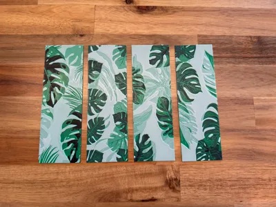Monstera bookmarks