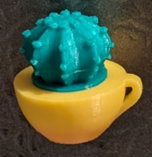 Round Cactus Cup Magnet