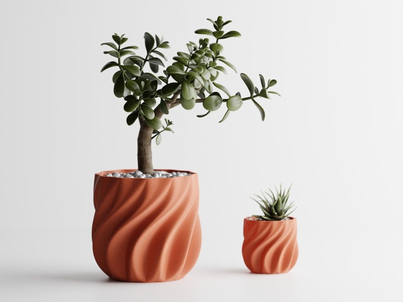 Curved Rib Planter · Large