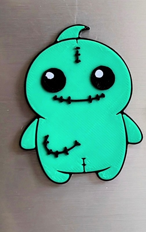 Stitched Doll Magnet