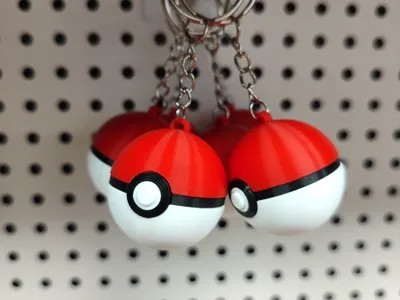 Pokeball Keychain