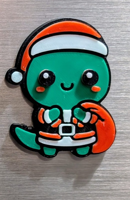Santa Dino Magnet