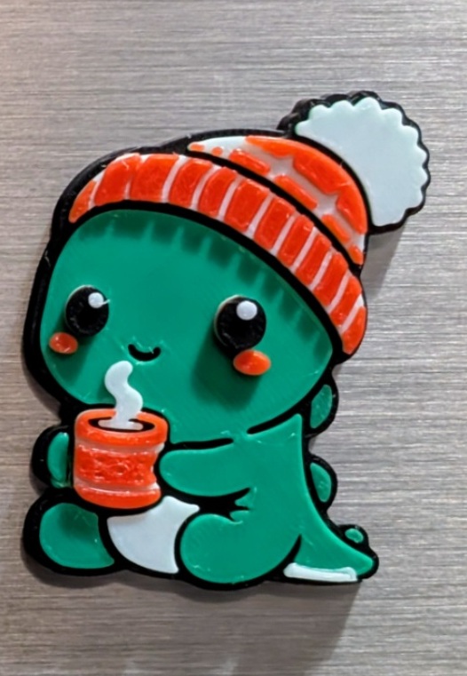 Hot Chocolate Dino Magnet